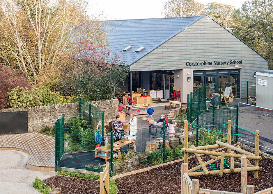 Corstorphine Nursery outdoor learning space.