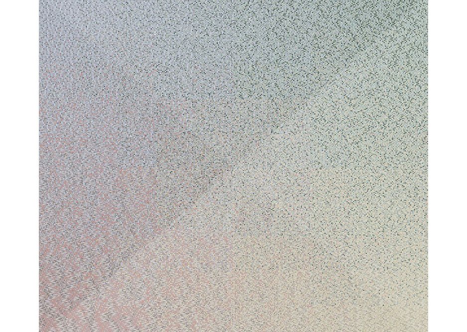 Stone layout showing colour gradation across square surface.