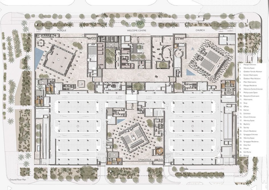 Overall ground floor site plan.