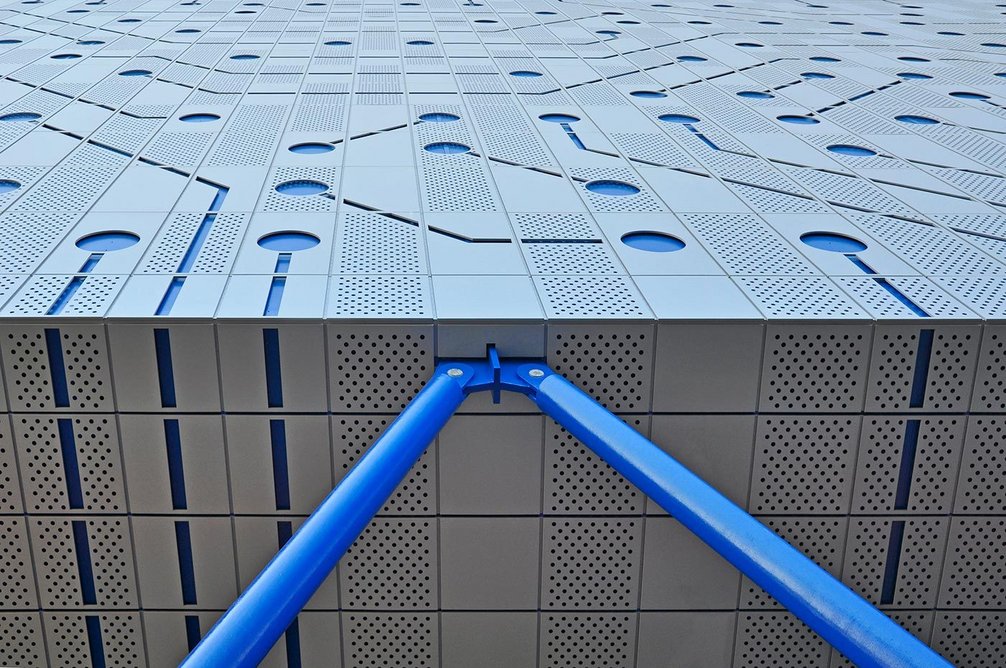 Bailey assisted in creating workable drawings of Telehouse North Two's panel design.