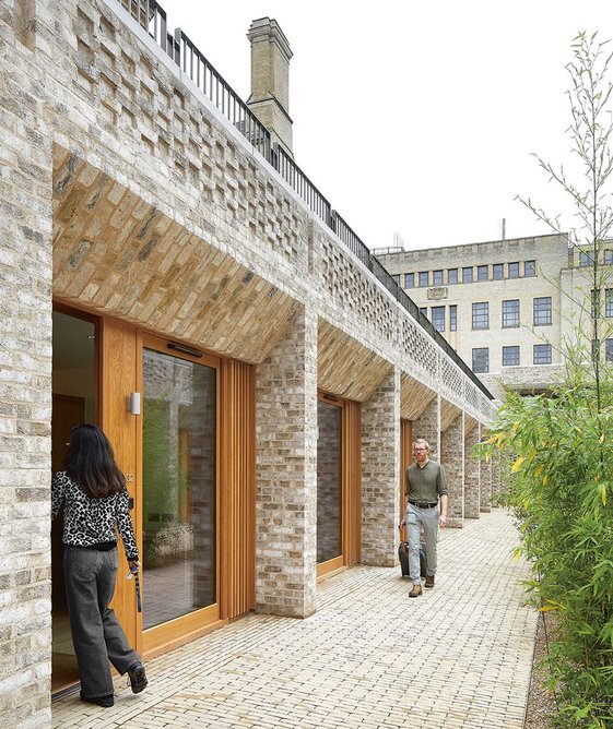 In a bold move, all accommodation is sunk below grade to create clear views east to the remains of Oxford’s medieval city wall.