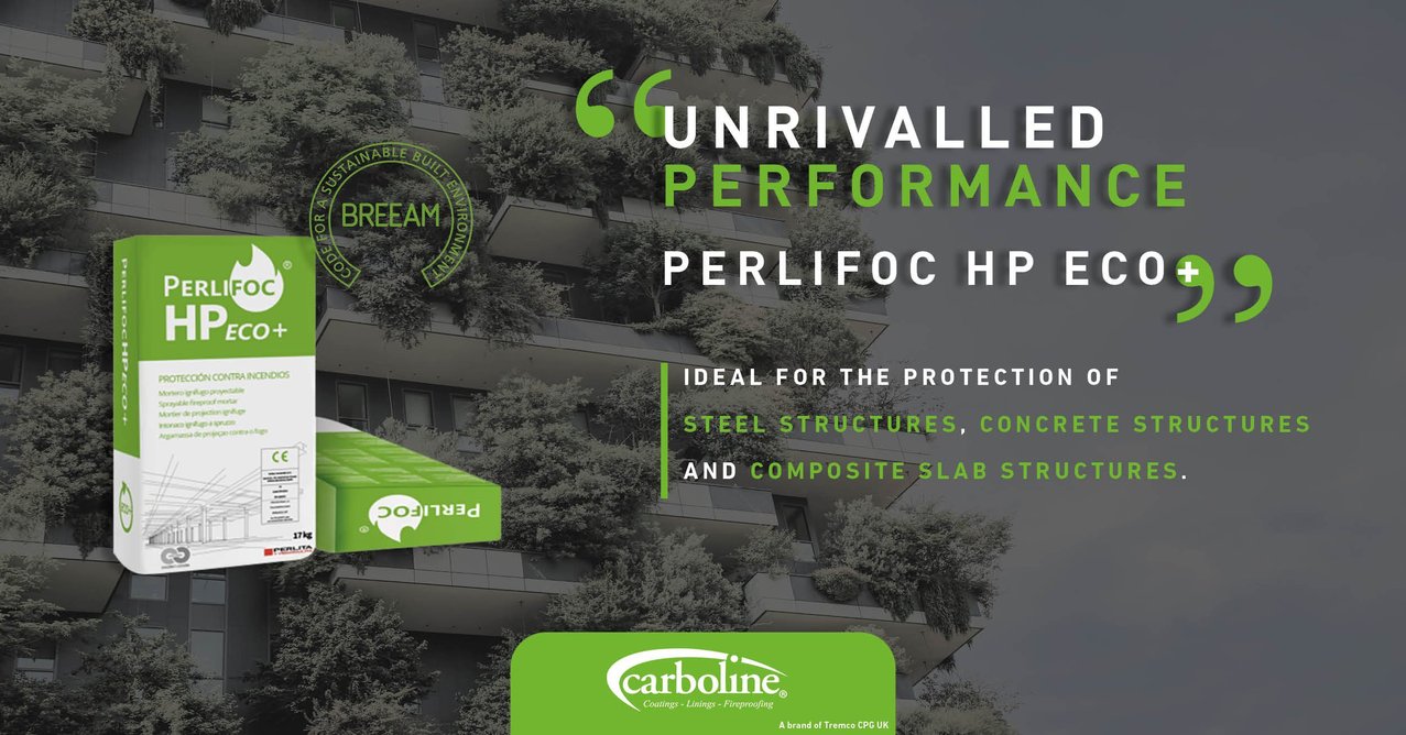 Perlifoc HP Eco+ for the protection of steel and concrete structures and composite slabs.