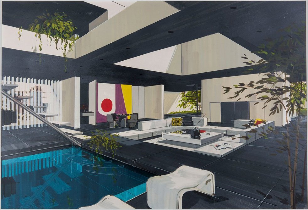 Robert Bray, Design for a Playboy Duplex Penthouse, Featured in Playboy Magazine, January 1970.