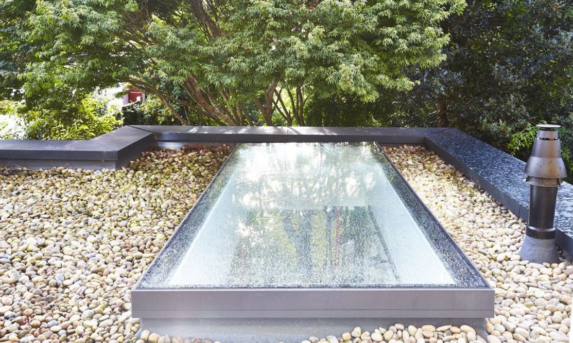 The internally frameless Flushglaze fixed rooflight allows as much natural daylight in as possible.