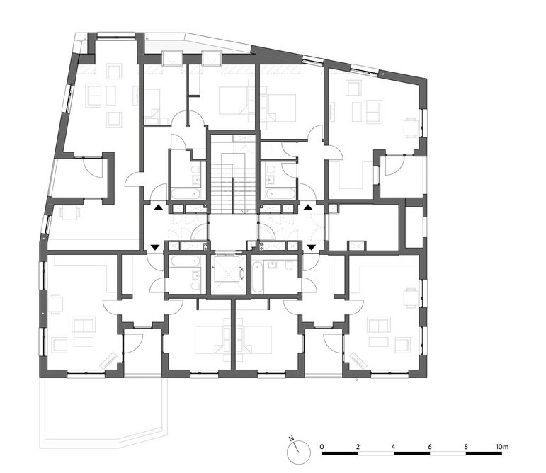 First Floor Plan of the Atkin House.
