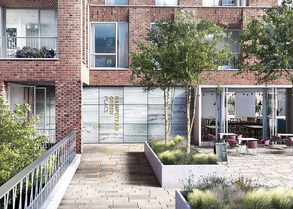 Hampstead Green Place will be surrounded by communal gardens at ground floor level.