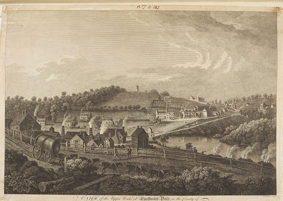 Coalbrookdale 1758, as commissioned by the local ironworks. Bodleian Library, University of Oxford.