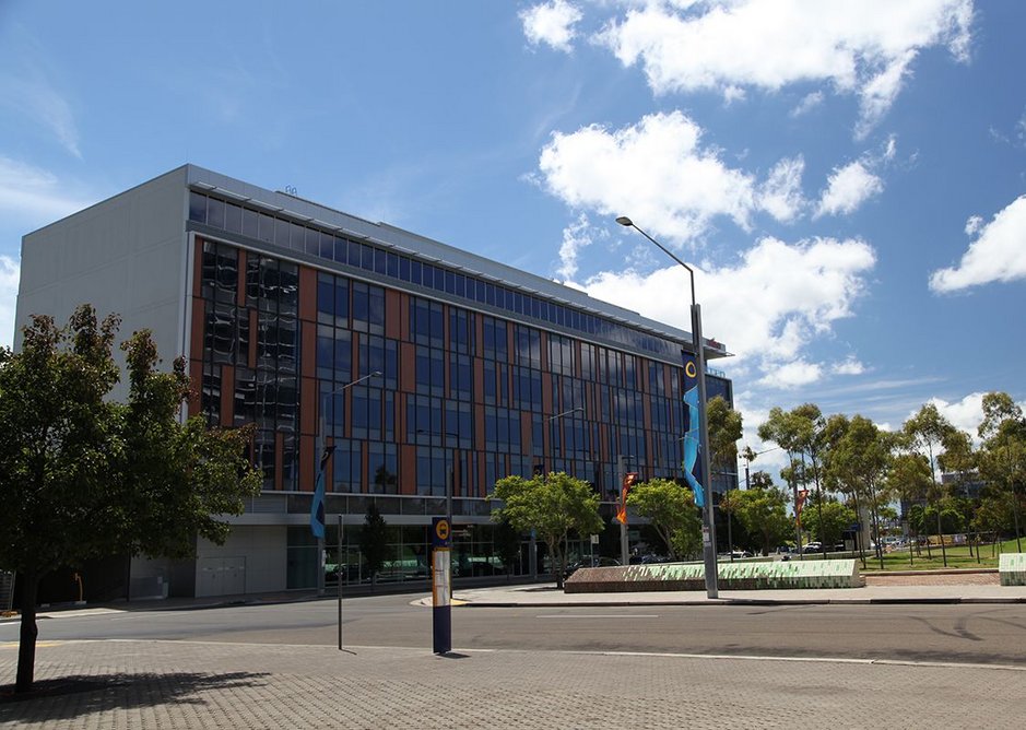 Post-Olympic office development at Sydney Olympic Park.