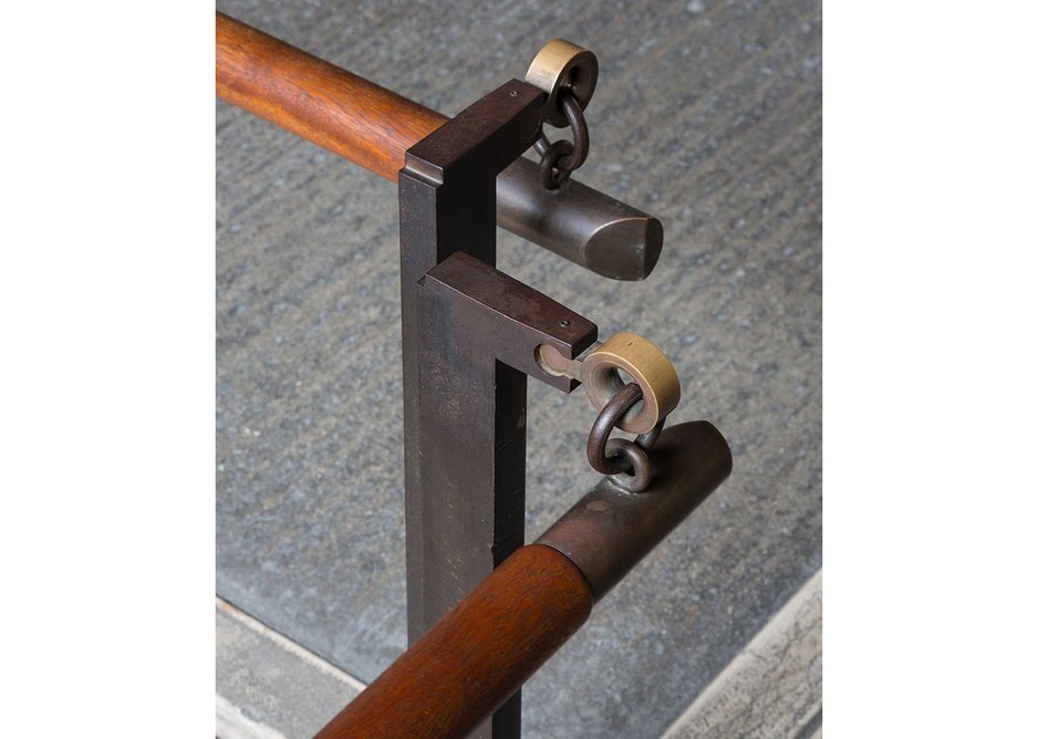 Handrail in Room 5 shows Scarpa's fetishisation of detail.