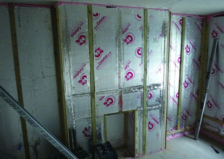 Internal wall insulation provides added thermal efficiency.