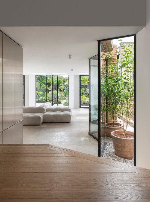 View from the dining room through to the garden.