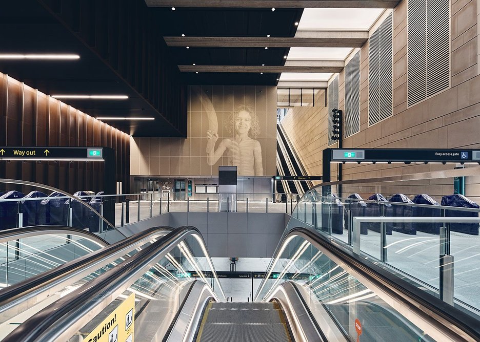 John McAslan + Partners, Waterloo Station, Sydney Metro, Sydney, 2024.