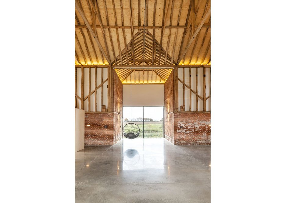 Flushglaze fixed rooflights have been installed at Church Barn, Norfolk, designed by David Nossiter Architects.