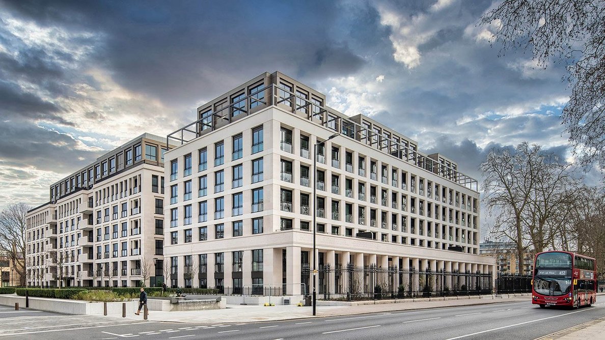 Natural Stone Awards winner, New Build Modern Style Stone Cladding: Chelsea Barracks - Phase IV, Eric Parry Architects.