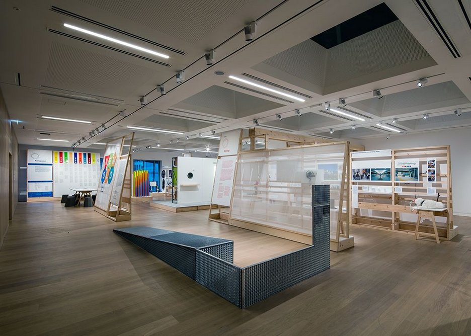 NEW OLD exhibition installation, with Konstantin Grcic’s Head in the Sky installation in the foreground.