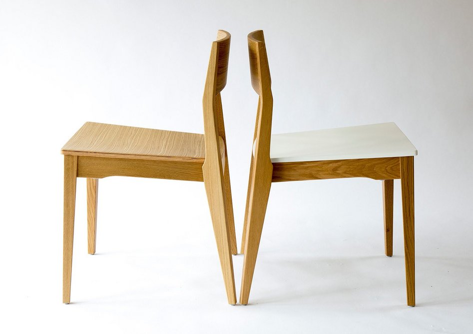 Arts and crafts in a digital age: The Luke Hughes LH-42 stacking cafe and meeting chair is designed to be refurbished.