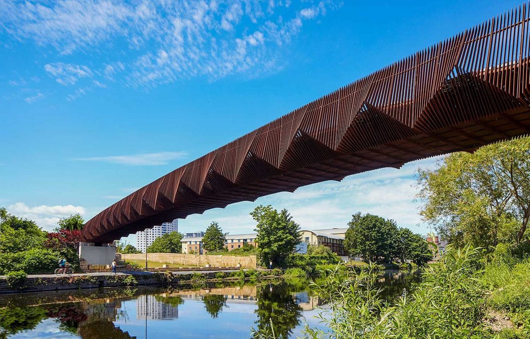 Shortlisted for Stephen Lawrence Prize 2022: Leeds Footbridge, Gagarian Studio.