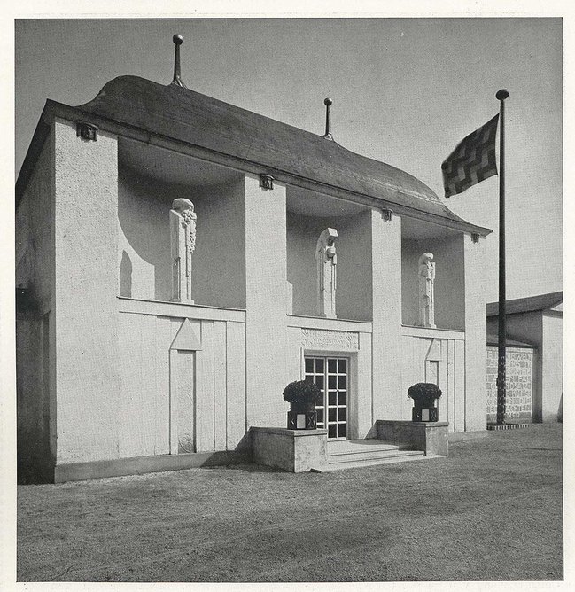 Josef Hoffmann, Entrance pavilion at the Vienna Kunstschau, 1908