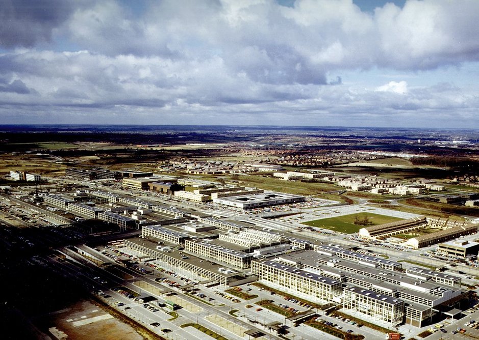 Central Milton Keynes in 1982.