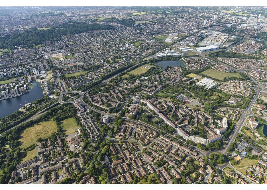 Thamesmead from the sky.