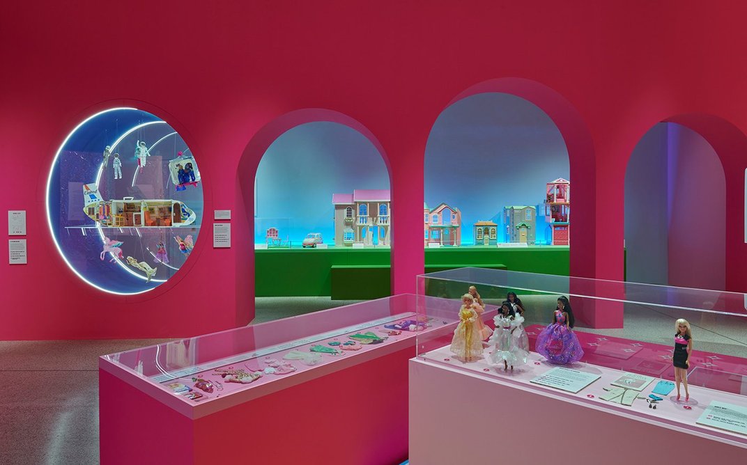 Installation at Barbie®: The Exhibition at the Design Museum.