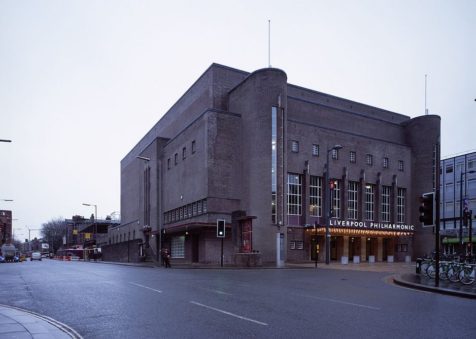 At the top of the hill, two minutes walk from the Everyman Theatre, the Philharmonic with phase two underway.