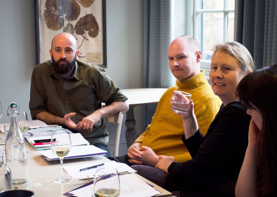 From left: Pattern Design associate director Nick Tyrer, Office S&M partner Hugh McEwen, RIBAJ executive editor Eleanor Young and Haptic Architects associate architect Madeleine Kessler.