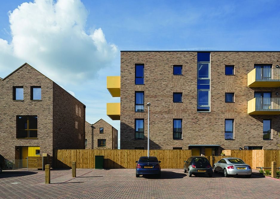 The general scale is low with brick detailing crisp and balconies and garages bringing a splash of colour to the development.