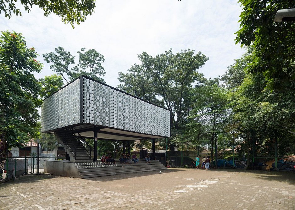 Taman Bima Microlibrary, Bandung, Indonesia, designed by SHAU Architects.