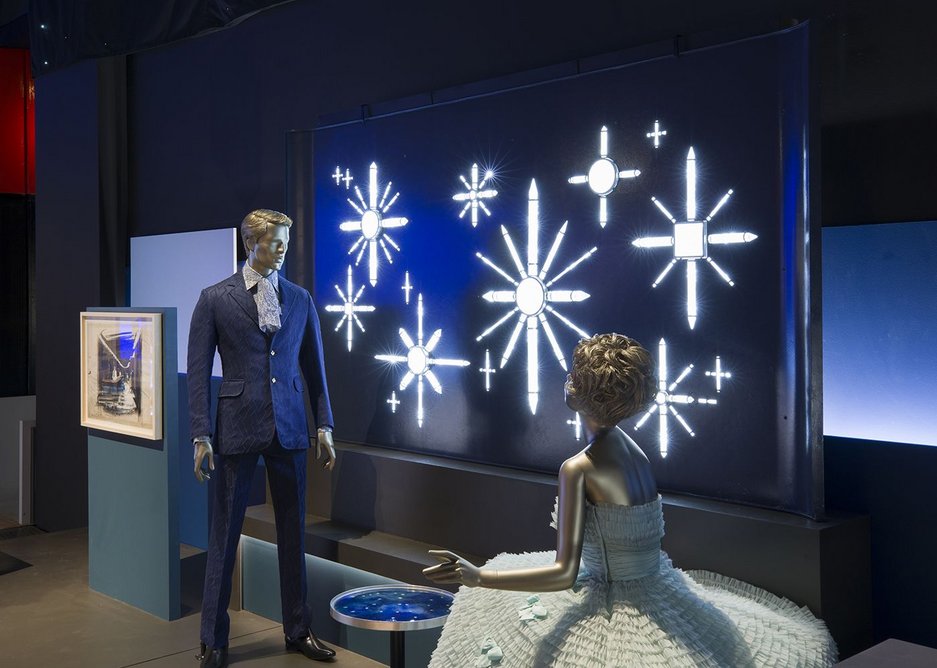 Installation from the V&A exhibition Ocean Liners: Speed and Style, 3 February - 17 June 2018.