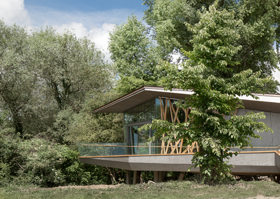 Maggie’s Centre, Oxford, conceived as a treehouse raised above the landscape. Photo: © WilkinsonEyre