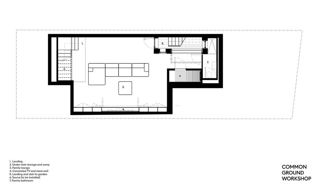 Basement floor plan.
