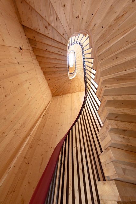 Mervyn Rodrigues’ introduction of a new timber staircase helped to stabilise the water tower.