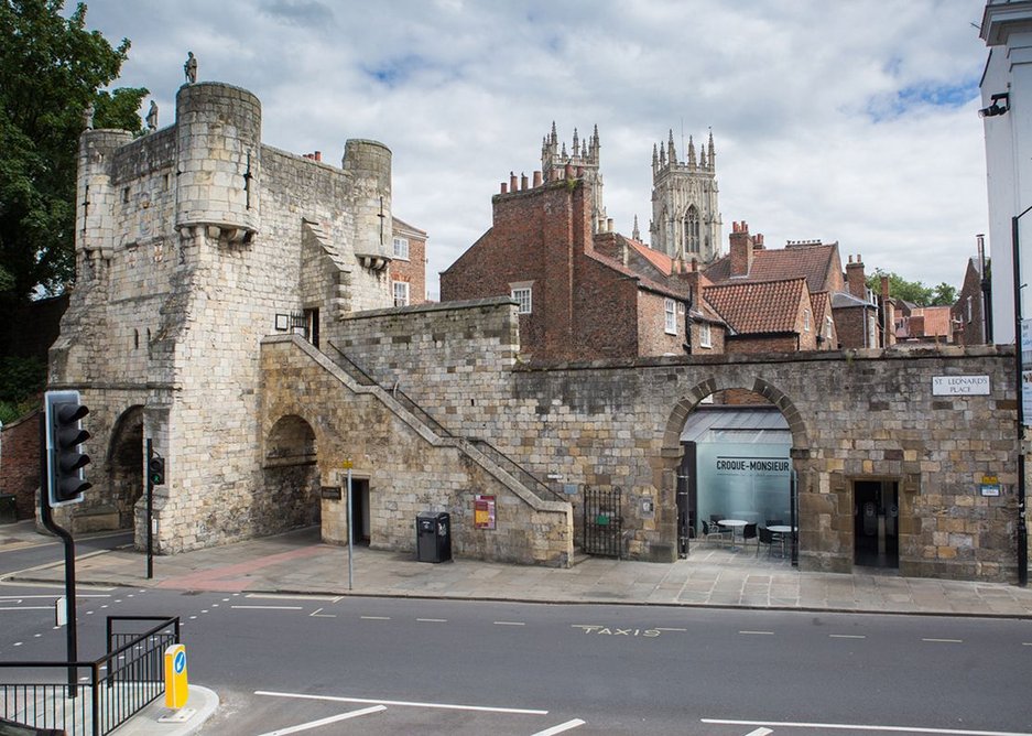 St Leonard's Place shop and toilet, York by Mass Architecture.