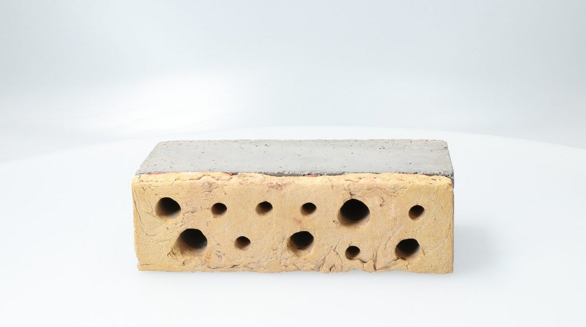 Habibat Wienerberger Solitary Bee Brick. The range of hole sizes provides different species with much needed nesting space.