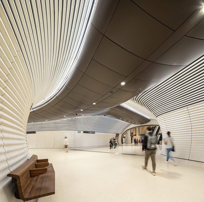 Foster + Partners, Gadigal Station, Sydney Metro, Sydney, 2024.