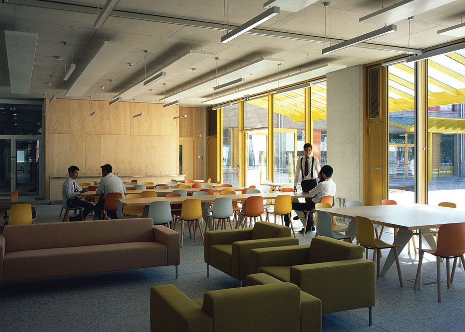 Café in the sixth form Global Study Centre.