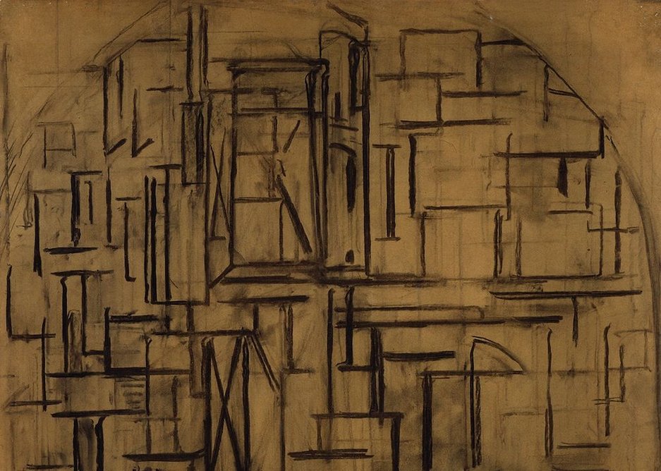 Piet Mondrian – Scaffold Study for Tableau III.