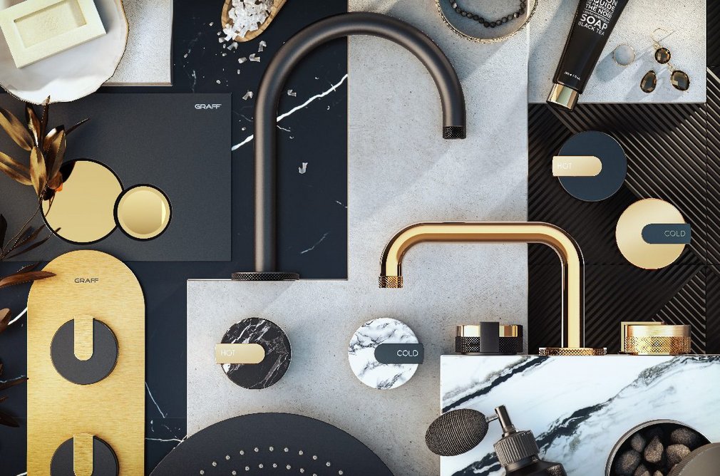 Graff Designs MOD+ brassware collection: more than 63,000 possible combinations.