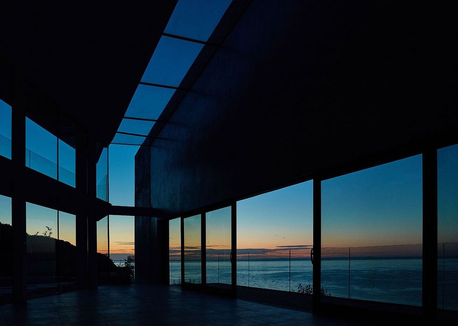 Aiming towards the sunset. Stealth House, Devon by Guy Greenfield Architects.