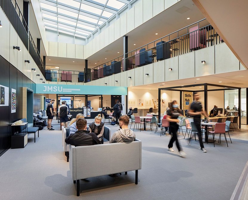 Copperas Hill Student Life and Sports Building, Liverpool John Moores University. Credit: Hufton + Crow