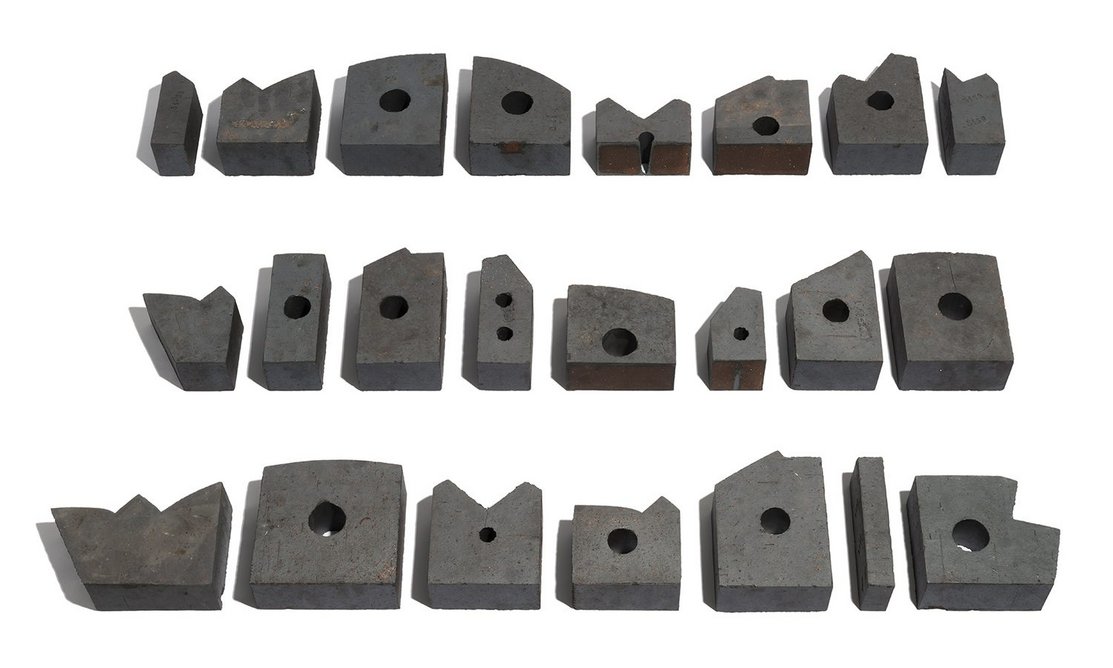 The family of brick types used to create The Interlock’s distinctive ‘turning cogs’ façade.