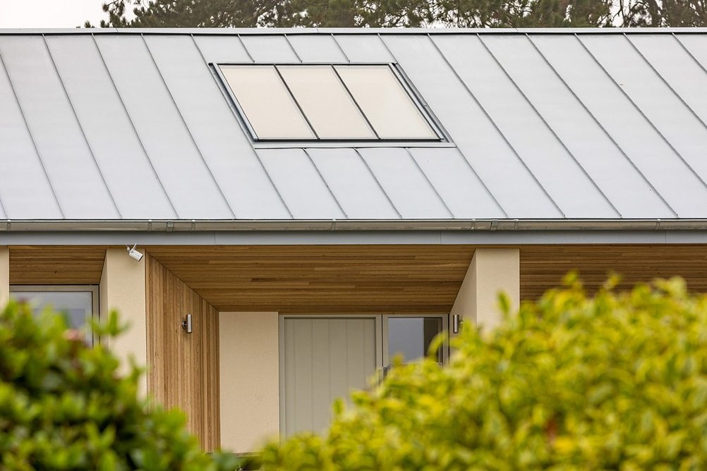 Large Stella rooflights - this one is installed on a zinc roof - add value and become focal points.