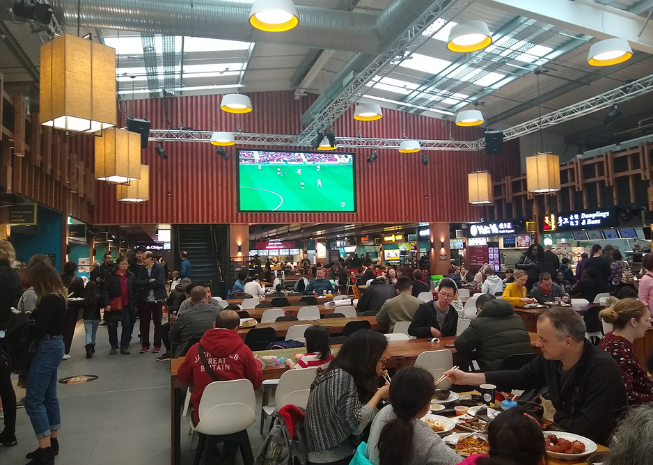 Interior of Bang Bang Oriental, Oriental City – a look at the redevelopment gave Henry Aldridge a shortlisting.