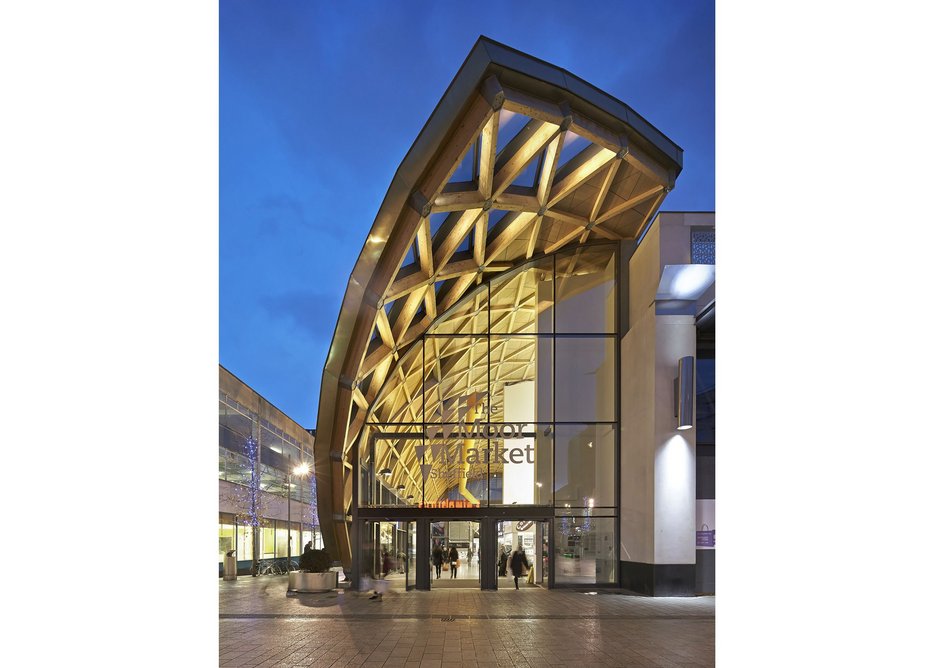 The Moor Market, Sheffield, by Leslie Jones Architecture and B&K Structures.