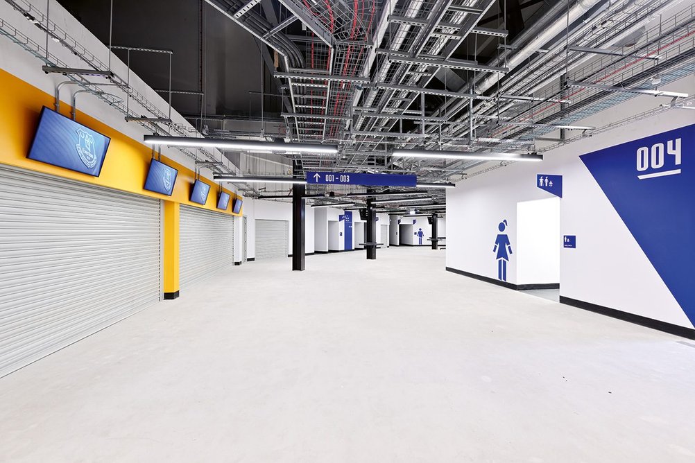 Concourses incorporate quiet rooms and 95 baby-changing facilities  alongside restaurants and bars, all fitted with low-level counters.