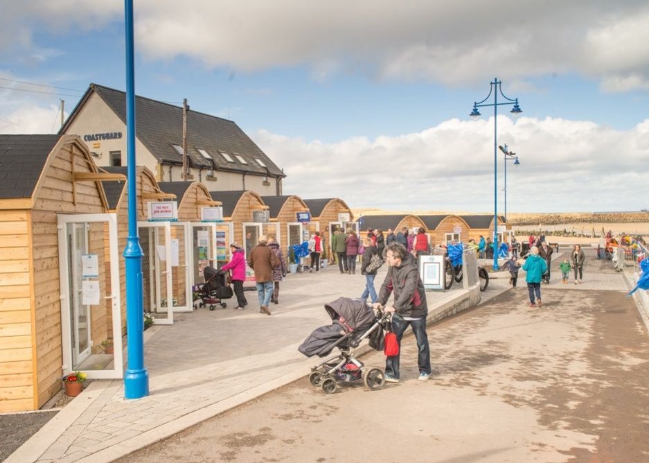 Amble Harbour Village pods and development. JDDK architects.