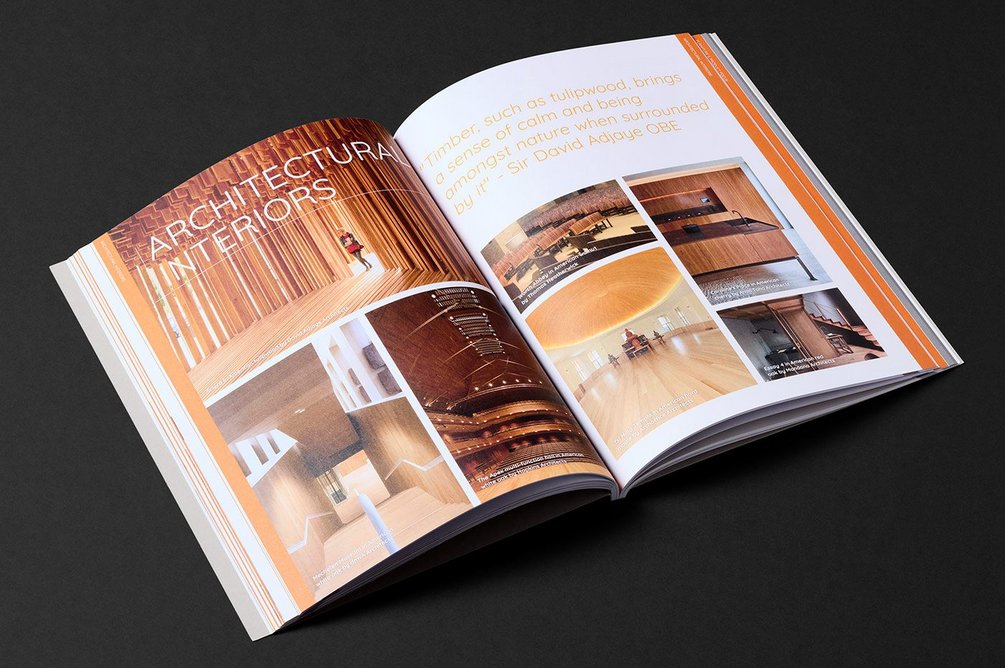 Architectural interiors: 'Timber, such as tulipwood, brings a sense of calm and being amongst nature when surrounded by it' - Sir David Adjaye OBE.