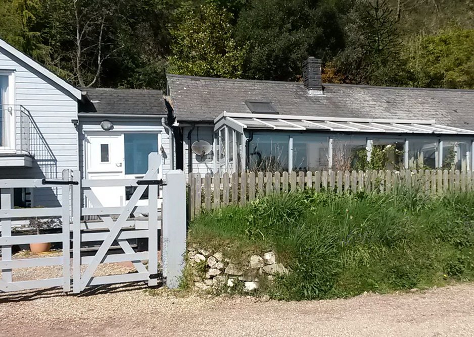 The old house broke its back when the earth moved...