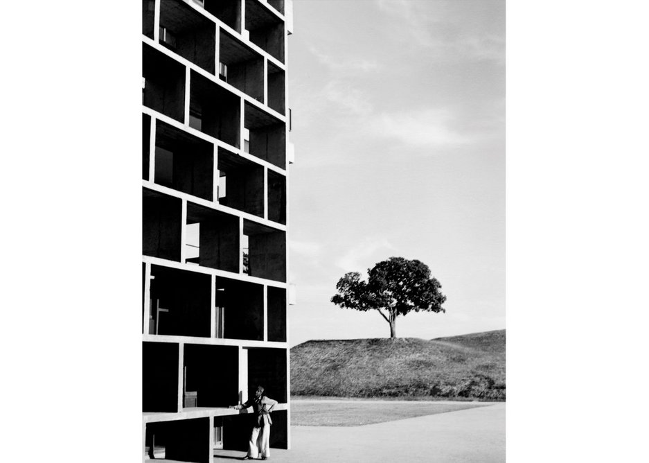 Chandigarh's High Court of Justice through the eyes of Lucien Herve, 1955.